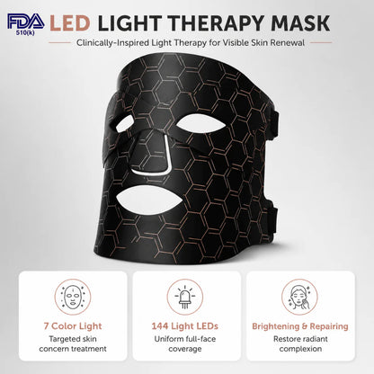 7-In-1 LED Face Mask for Brighter, Smoother, Healthier-Looking Skin