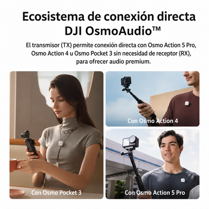 DJI Mic Mini — Audio profesional, 10g, 48h